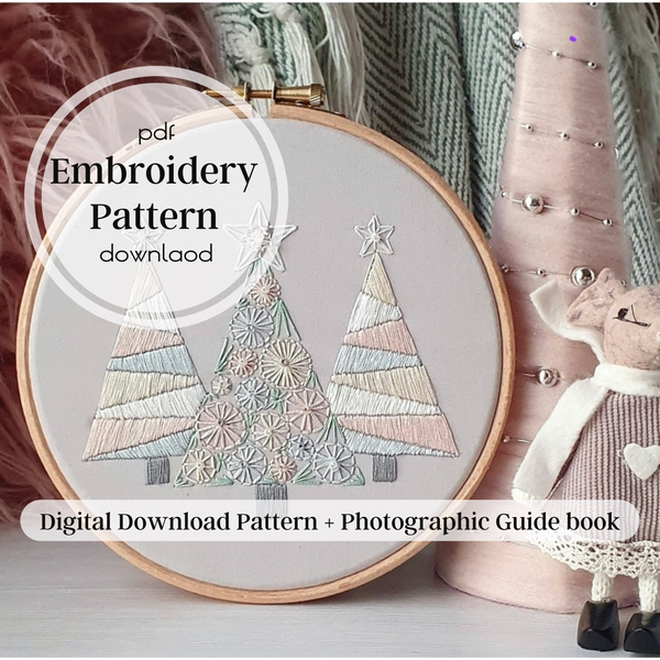 Winter Trees ~ PDF Embroidery Pattern Download