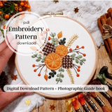 Festive Burst ~ PDF Embroidery Pattern Download