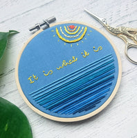 "It is what it is"  - 4" Quote hoop - Stitch it for me!