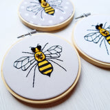 Buzzin' Bee 4" Hand Embroidery Kit