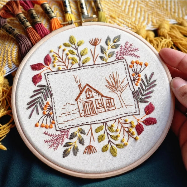Home in the Forest - Hand Embroidery Kit