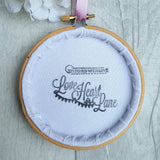 4" Mum - Custom Family Hoop Art