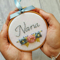 4" Nana - Custom Family Hoop Art