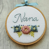 4" Nana - Custom Family Hoop Art