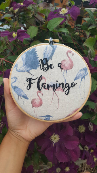 6" Be a Flamingo - Stitch It For Me!