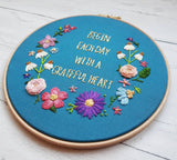 8" Grateful Heart - Custom/Bespoke Hoop Art Gallery